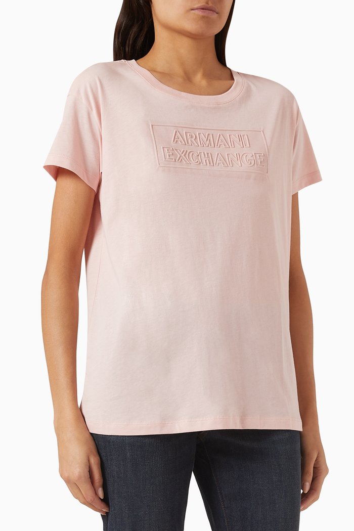

Logo Boyfriend-fit T-shirt in Cotton-jersey, Pink