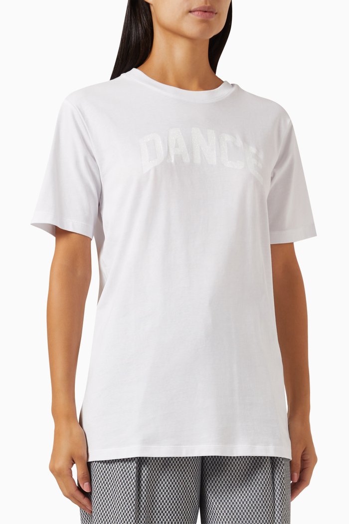 

Biker T-shirt in Cotton-jersey, White