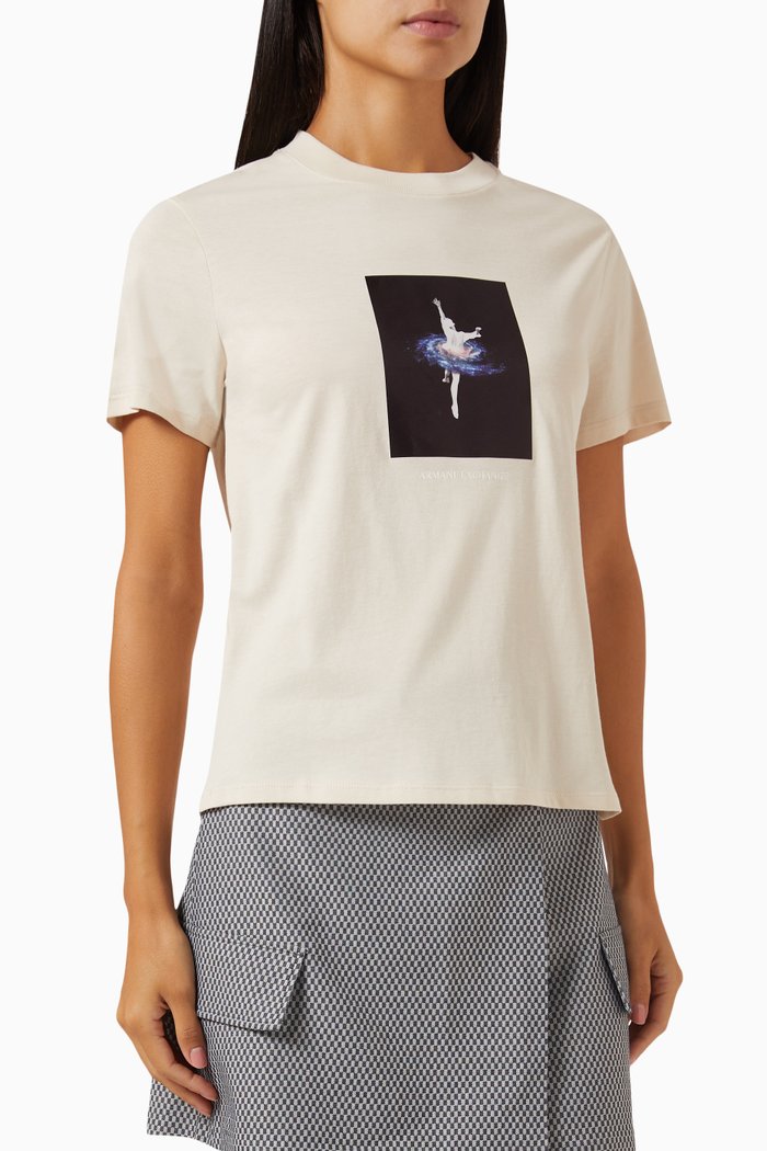 

Photoprint T-shirt in Cotton-jersey, White