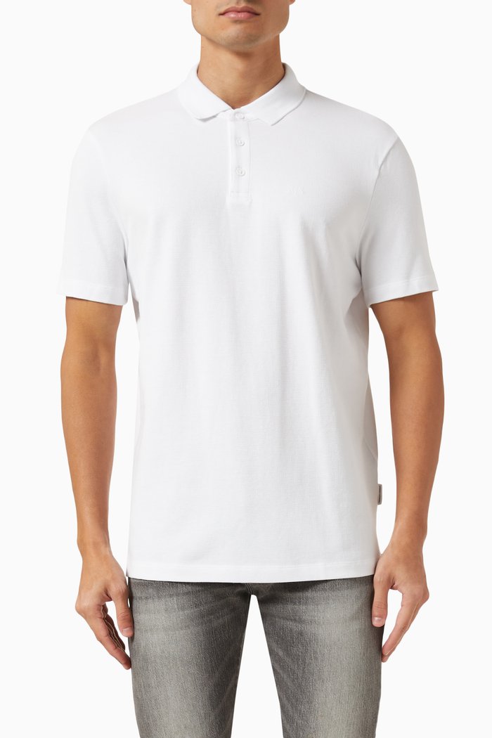 

Polo Shirt in Cotton, White