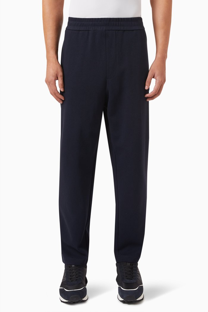 HD Logo Sweatpants in Stretch-cotton, Blue
