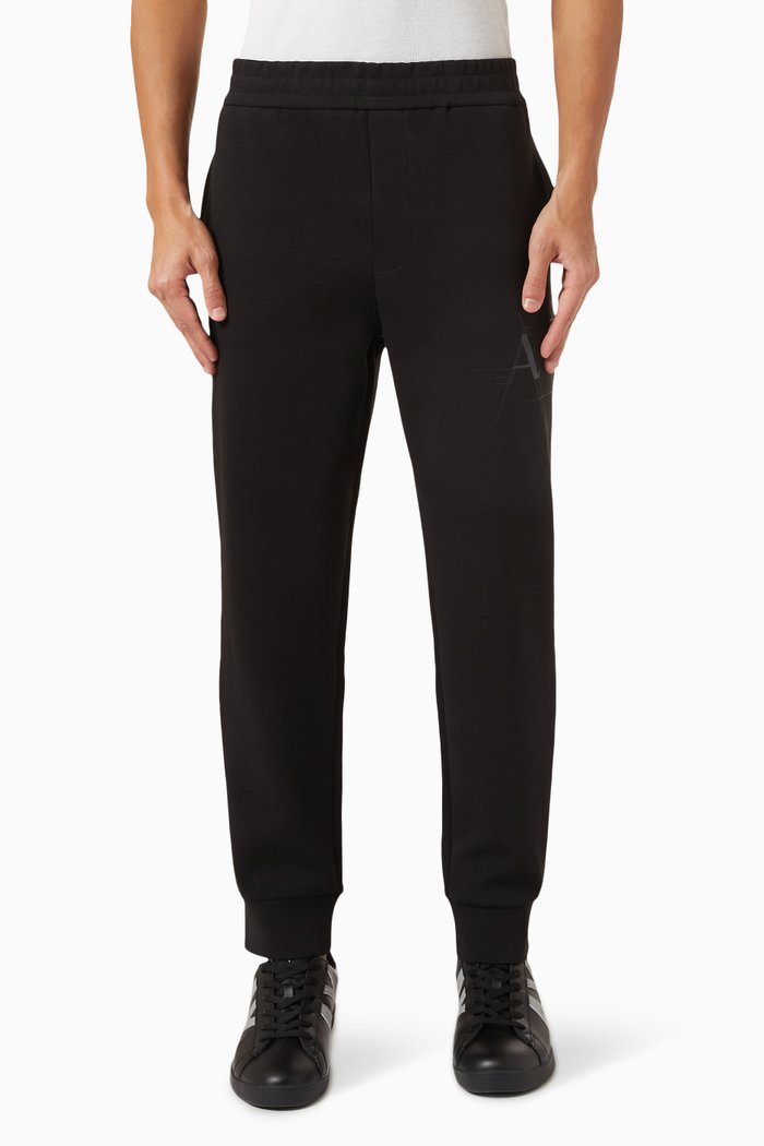 

Logo Sweatpants in Cotton, Black
