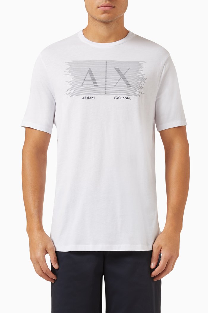 

HD Logo-print T-shirt in Cotton-jersey, White