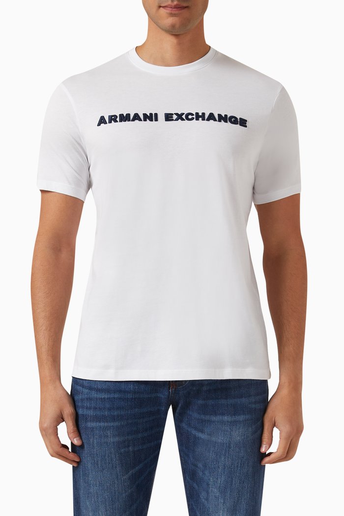

Logo-embroidered T-shirt in Cotton-jersey, White