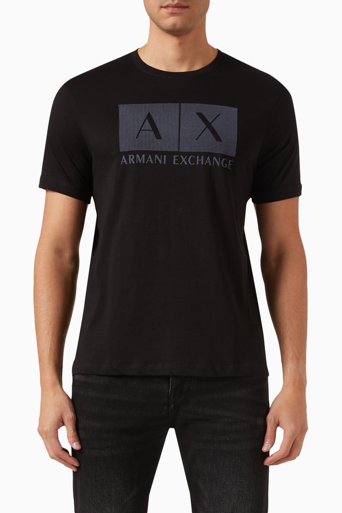 Logo-print T-shirt in Cotton-jersey, Black