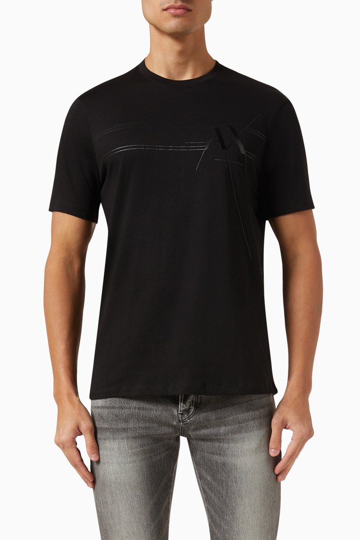 

Logo T-shirt in Cotton Jersey, Black