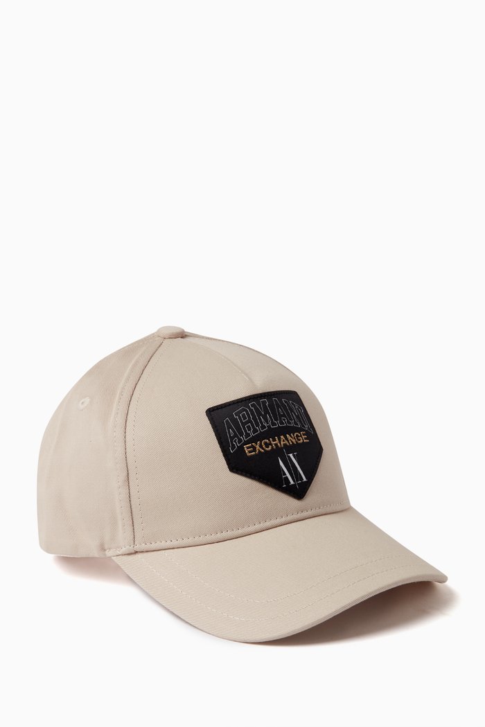 

Campus Logo Tape Cap in Cotton, Silver