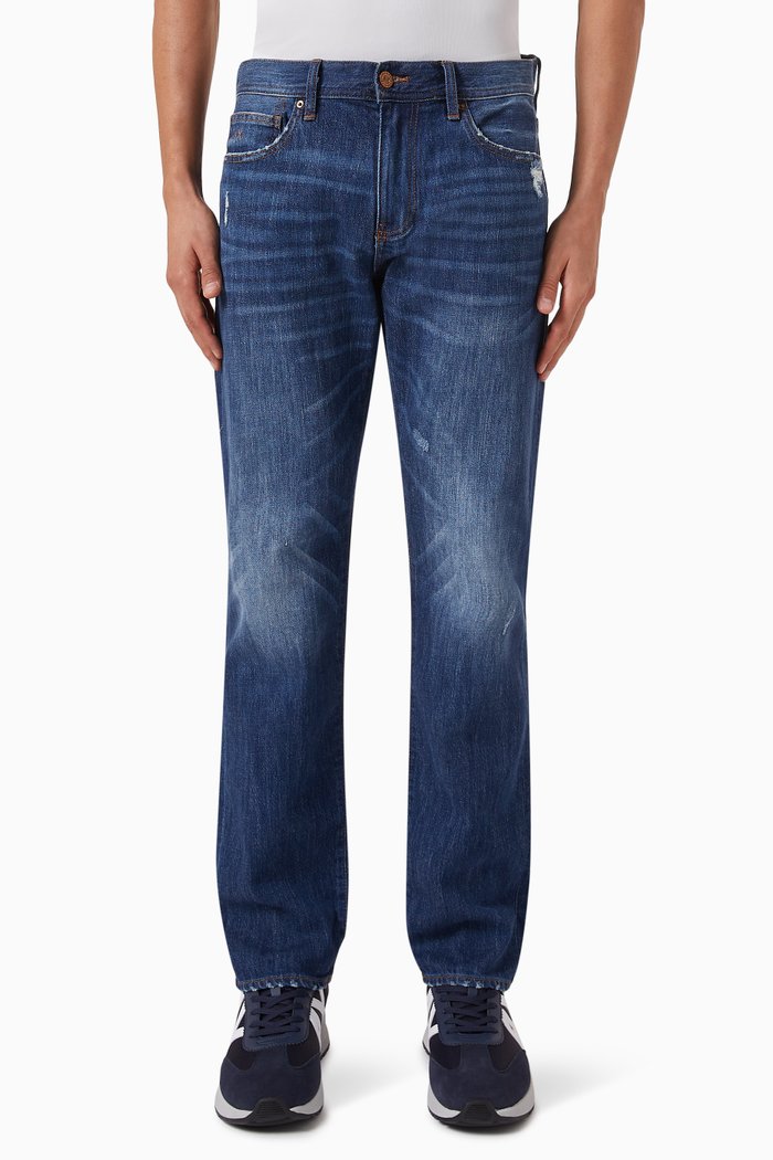 

J16 Straight-fit Jeans in Denim, Blue