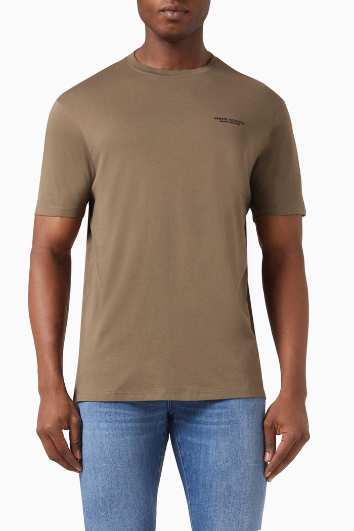 

Logo T-shirt in Cotton Jersey, Brown