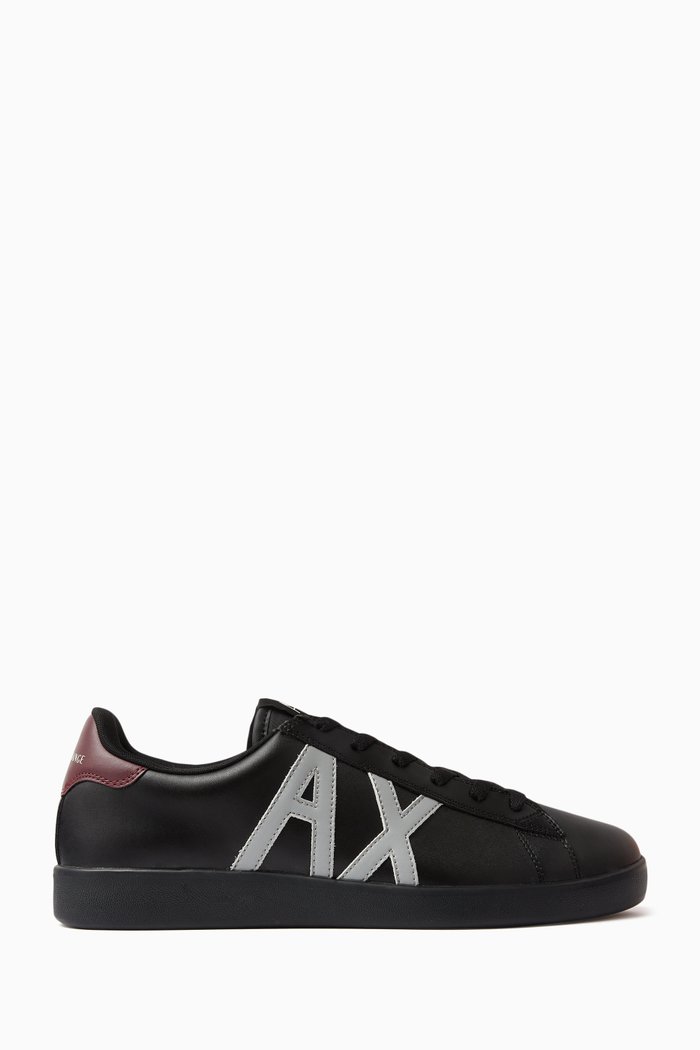

Berlin AX Sneakers in Leather, Black