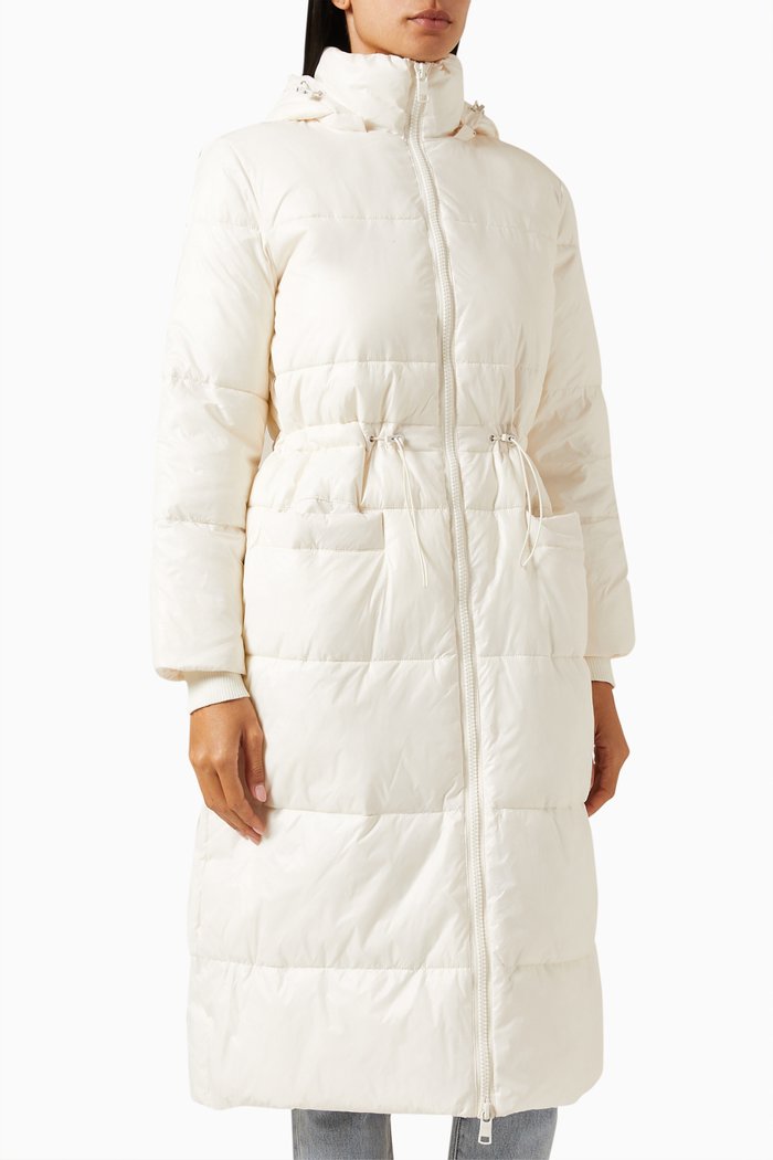 

Study Hall Padded Coat in Nylon, White