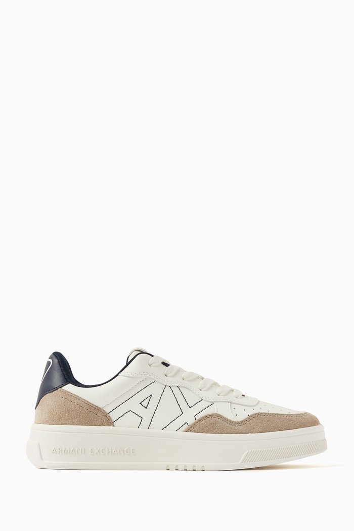 

Seattle AX Logo Low-top Sneakers, White