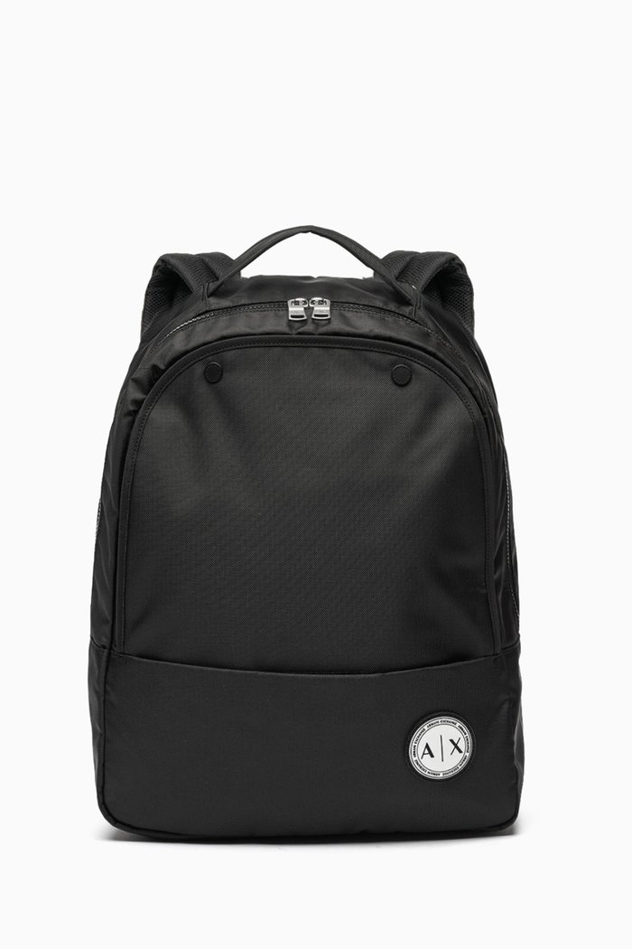 

Logo-Patch Backpack in Nylon, Black