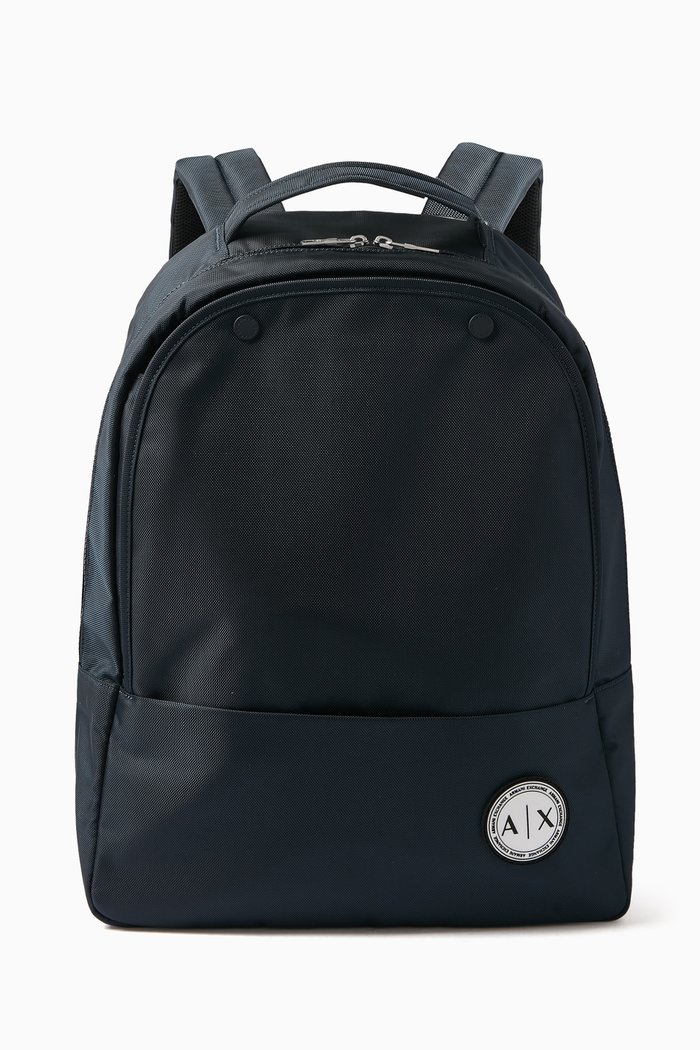 

Logo-Patch Backpack in Nylon, Blue