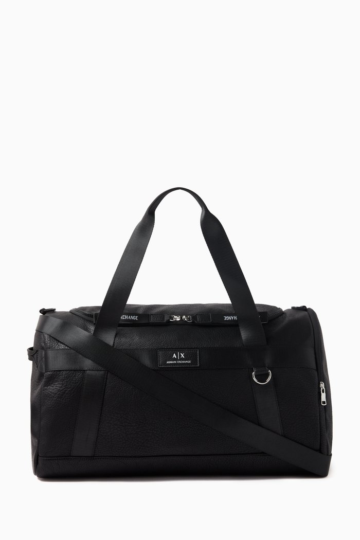 

Two-Handles Duffle Bag in Nylon, Black