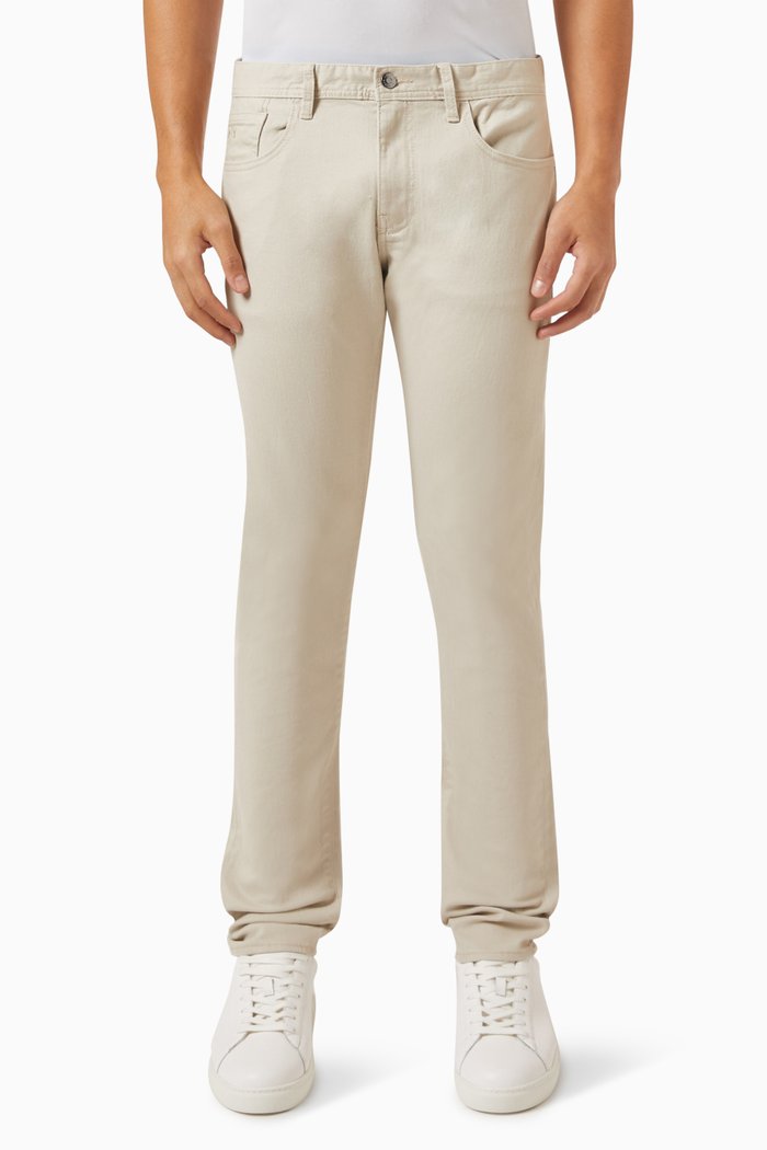 

J13 Slim-Fit Jeans in Cotton Stretch, Silver