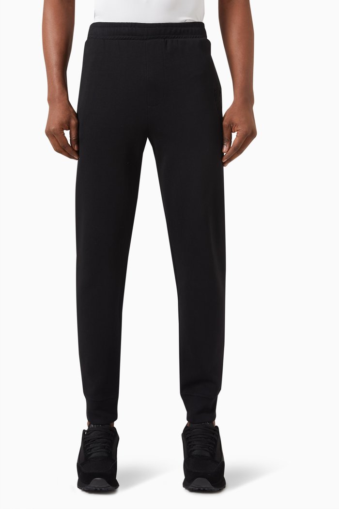 

Logo Sweatpants in Organic Cotton French Terry, Black