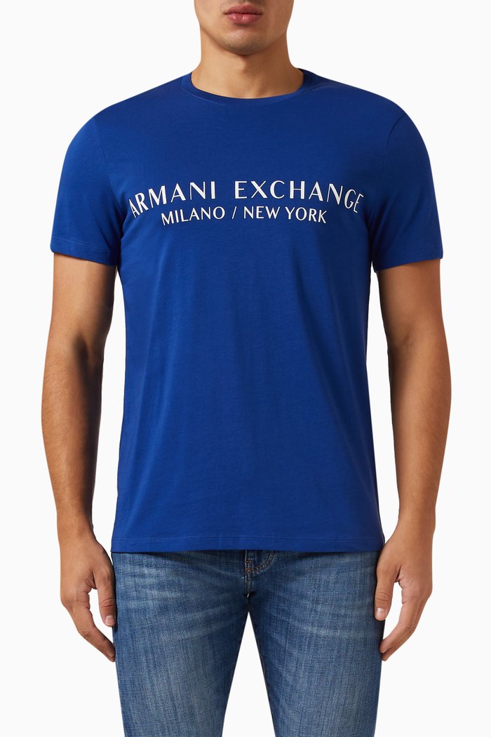 

Logo T-shirt in Cotton Jersey, Blue