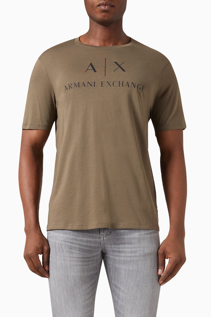 

Logo T-shirt in Cotton Jersey, Brown