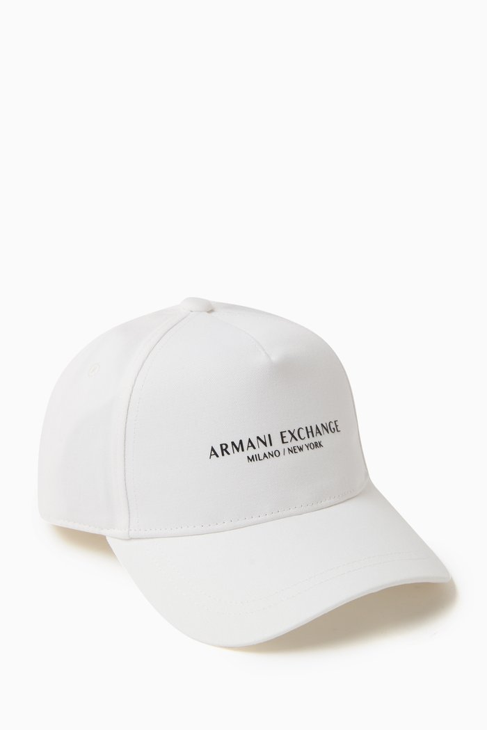 

Logo Baseball Hat in Gabardine, White