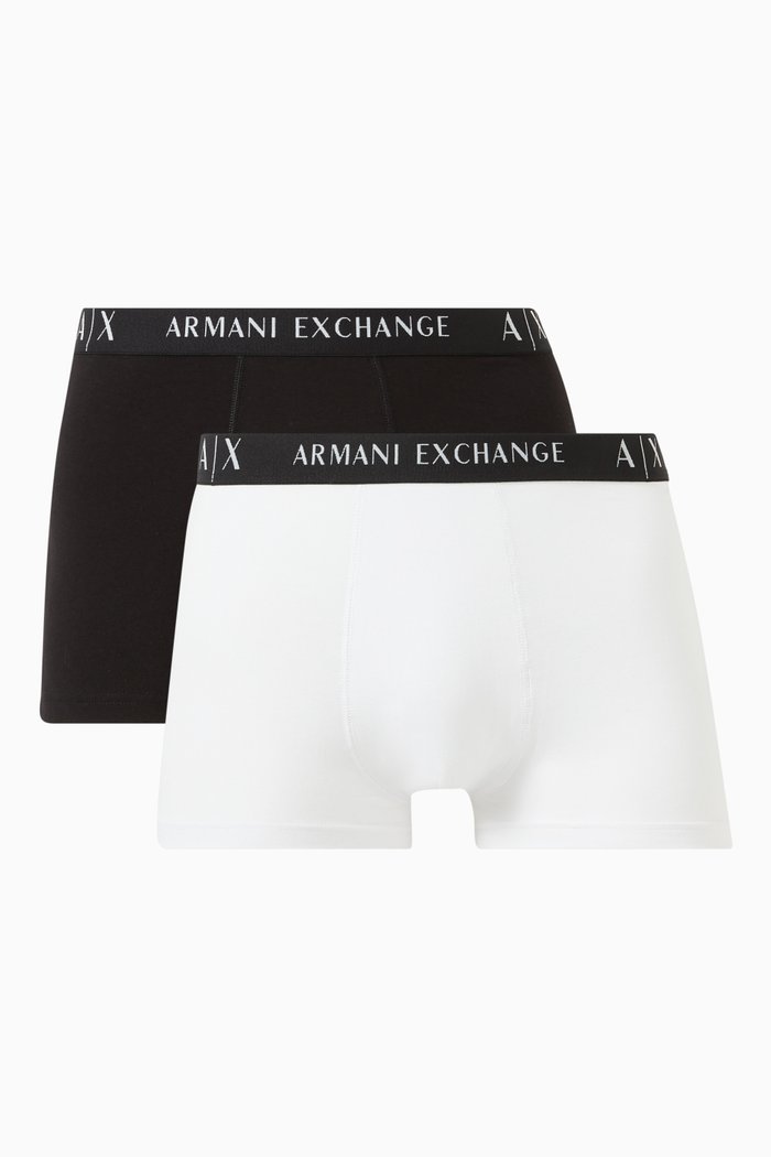 

Logo Boxers in Stretch Cotton, Set of 2, Multicolour