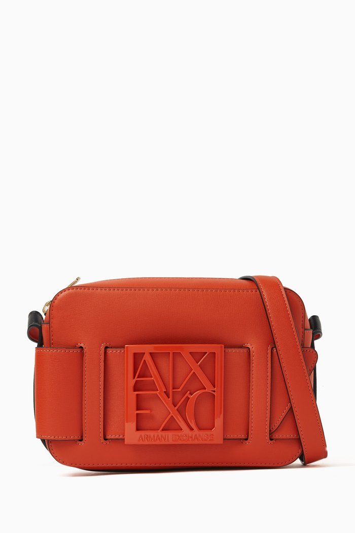 

Susy Logo Camera Bag in Faux Leather, Multicolour
