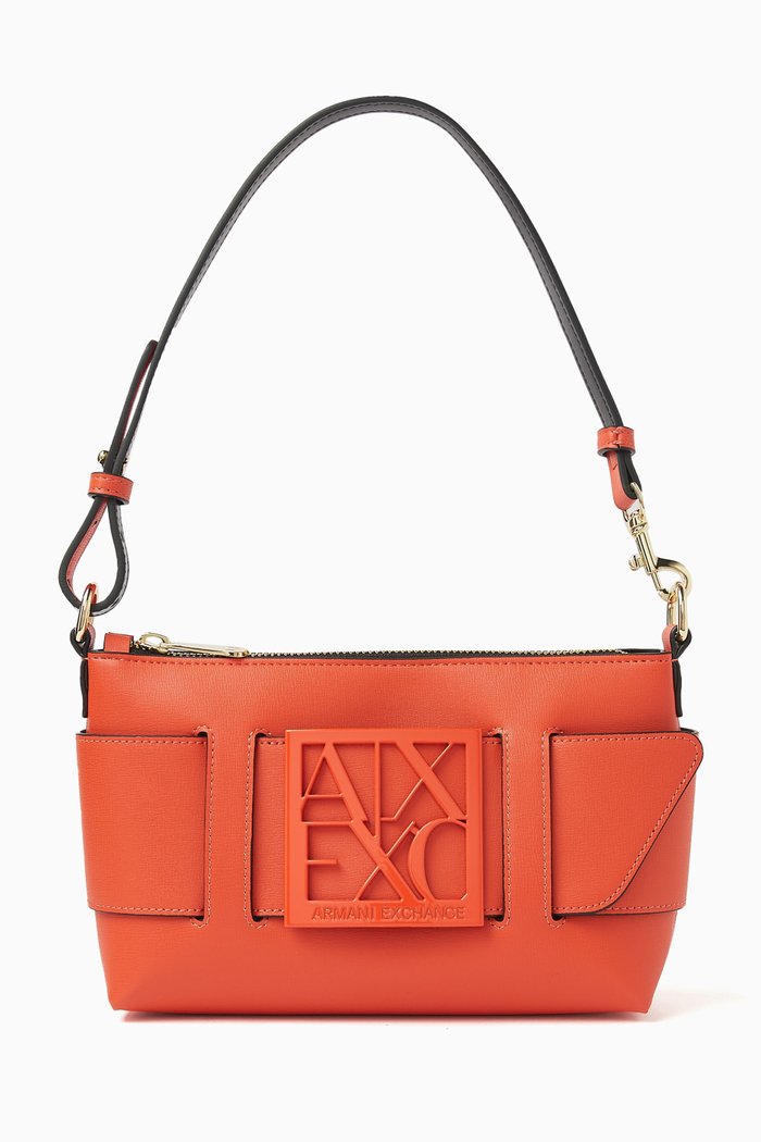 

Medium Susy Logo Shoulder Bag in Faux Leather, Multicolour