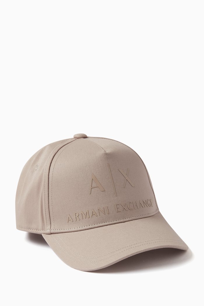 

AX Logo Baseball Hat in Gabardine, Neutral