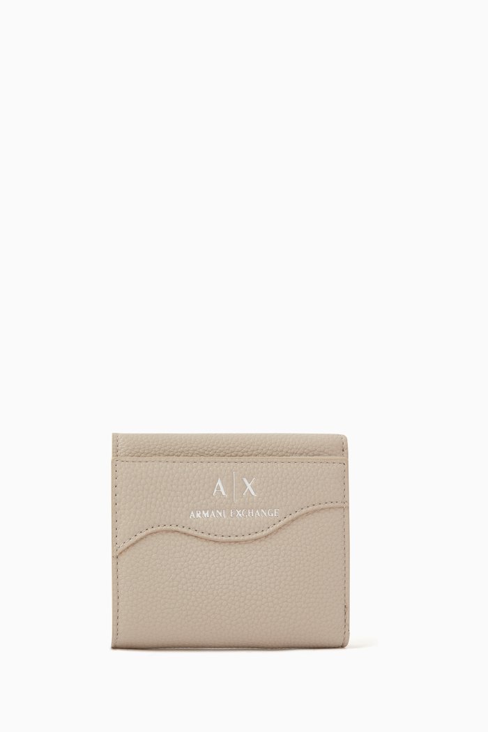 

Mini Wave Logo Wallet, Neutral