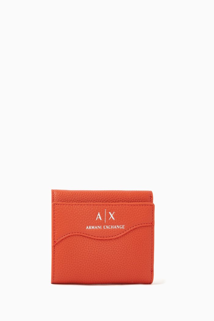 

Mini Wave Logo Wallet, Orange