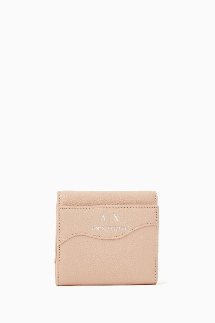 

Mini Wave Logo Wallet, Pink