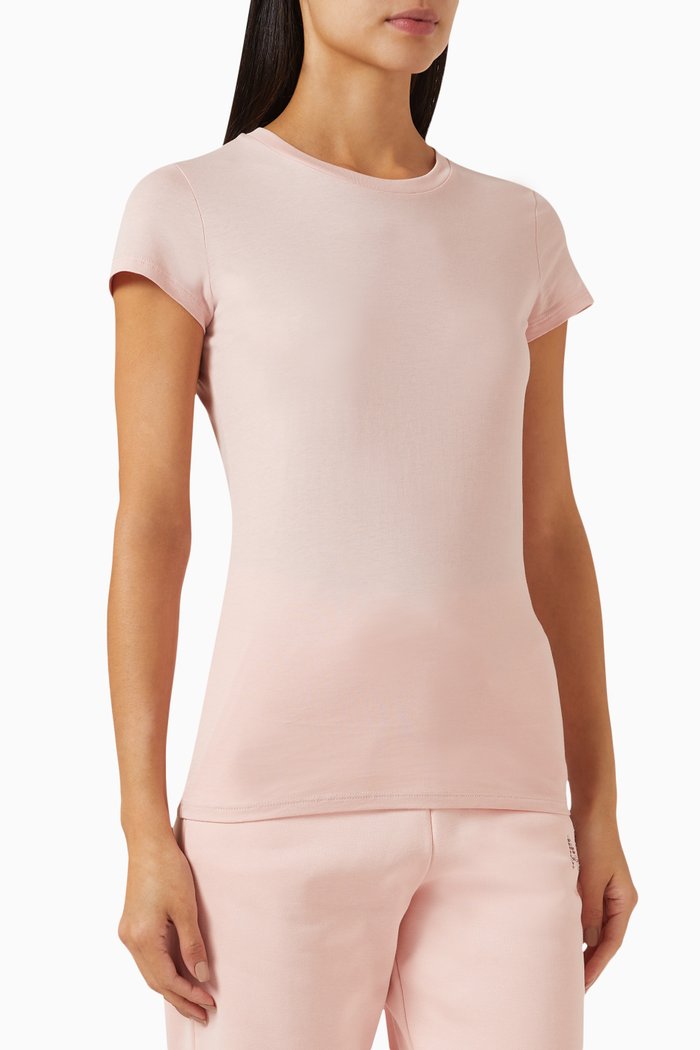 

Short-sleeve T-shirt in Pima-cotton, Pink
