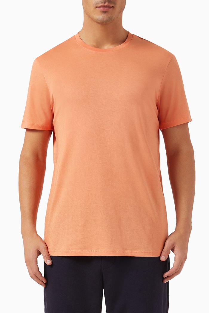 

T-shirt in Cotton Jersey, Orange