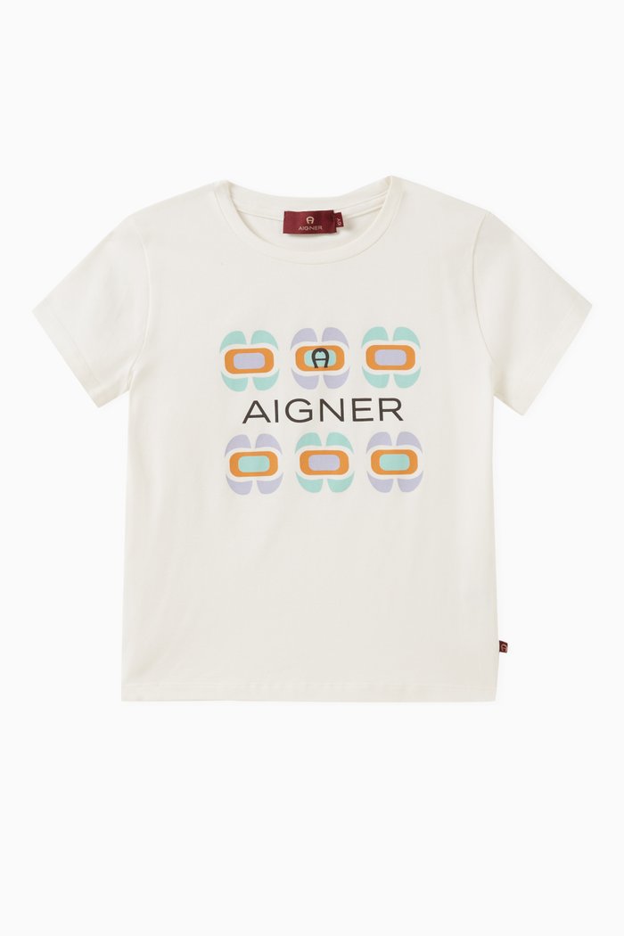 

Logo-print T-shirt in Cotton, Neutral