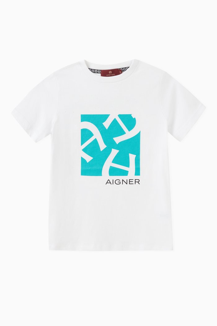 

Logo-print T-shirt in Cotton, White