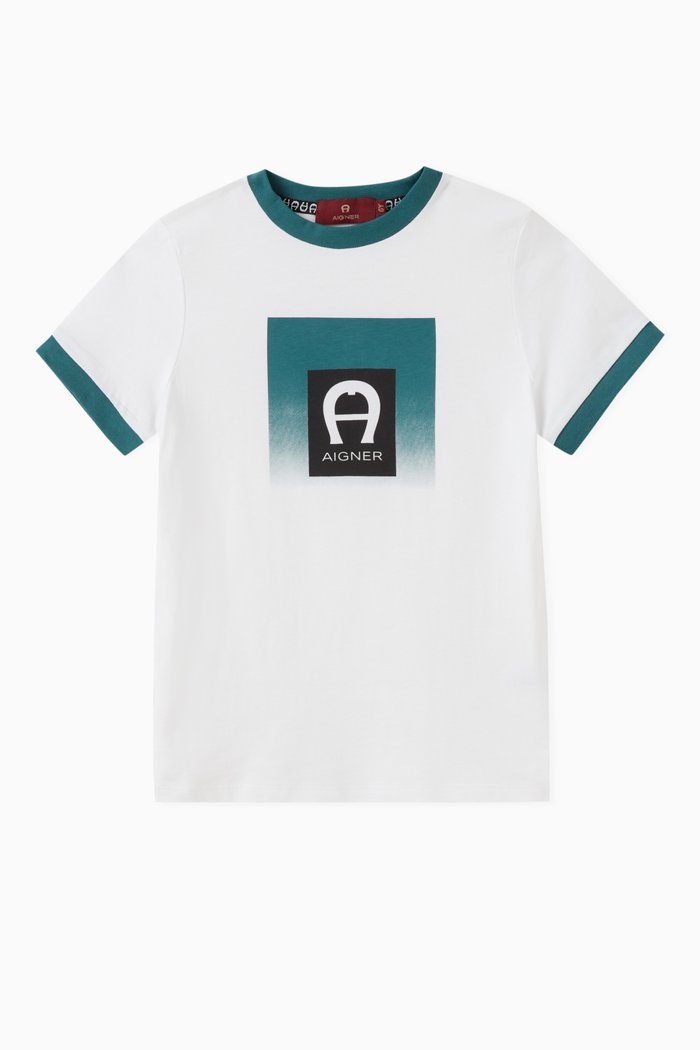 

Logo-print T-shirt in Cotton, Green