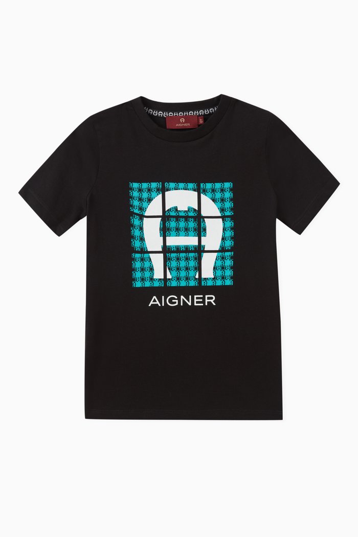 

Logo-print T-shirt in Cotton, Black