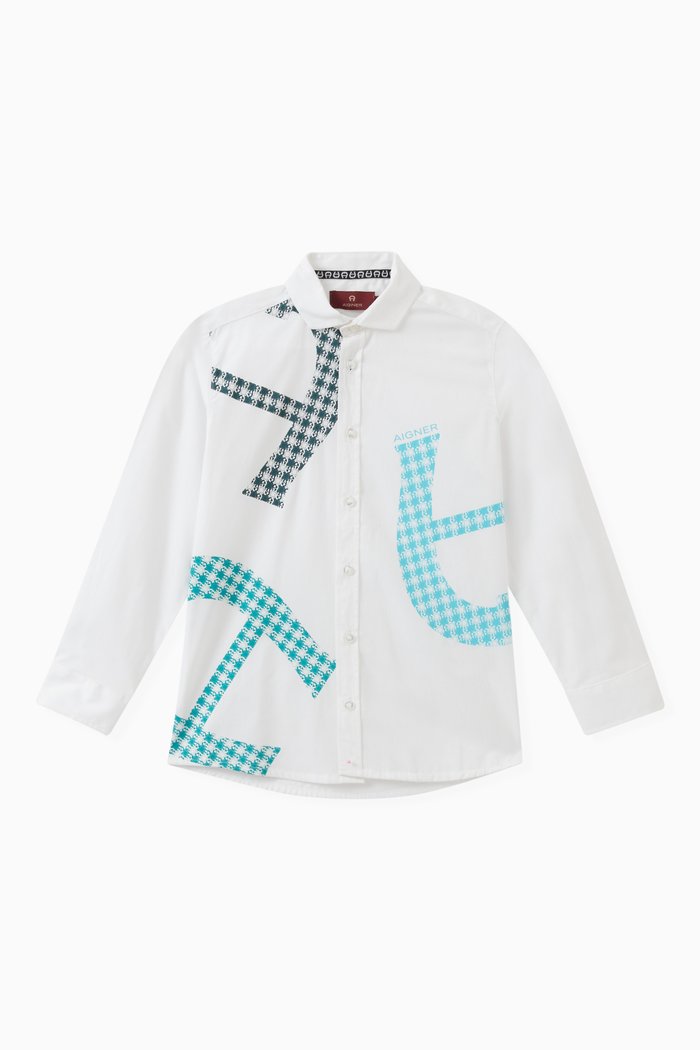 

Logo Shirt in Cotton, White