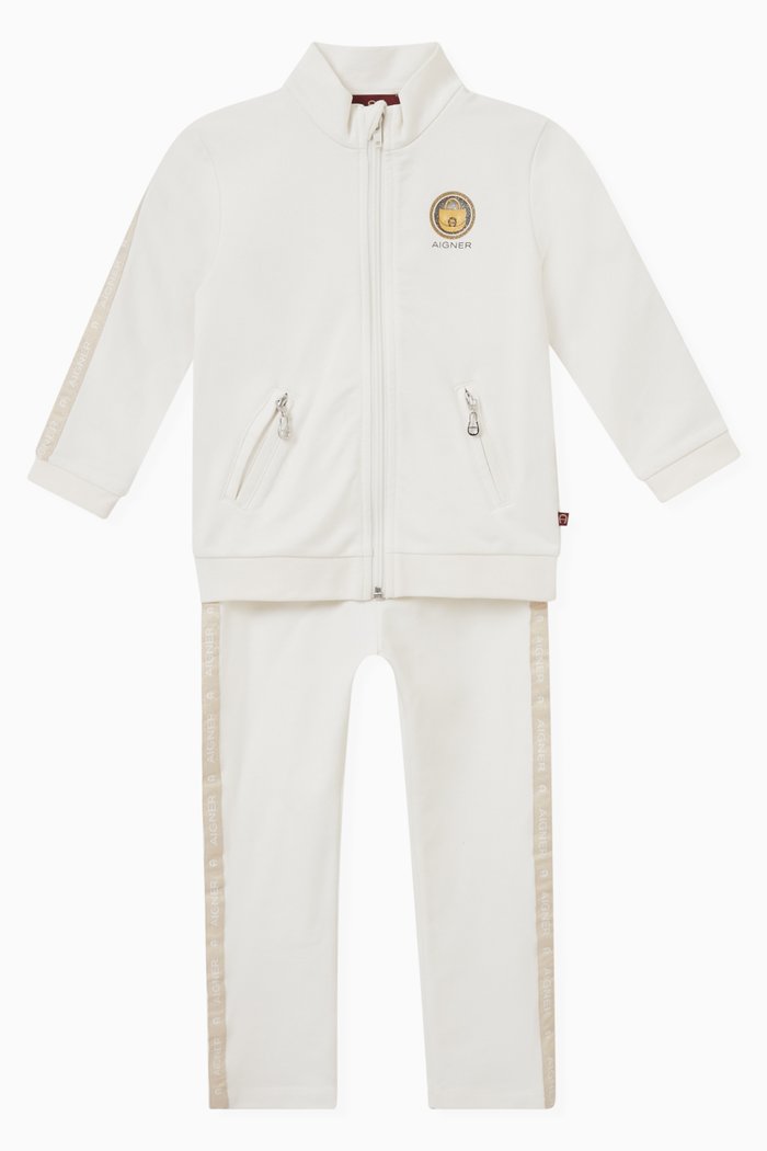 

Logo Tracksuit in Cotton, Neutral