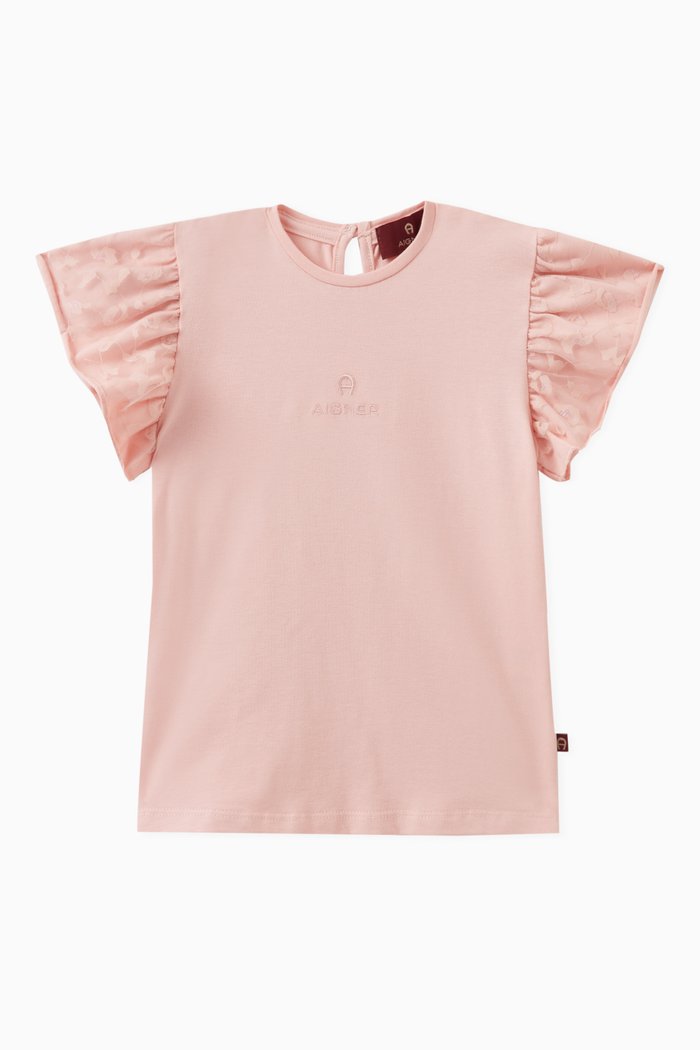

Logo T-shirt in Cotton, Pink