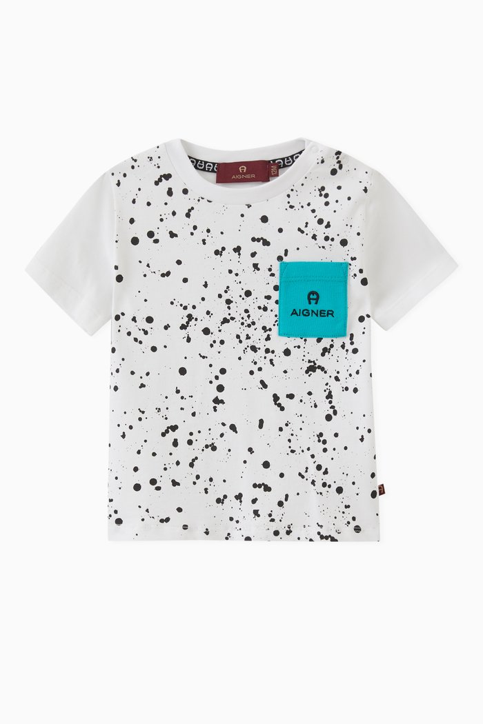 

Logo Print T-shirt in Cotton, White