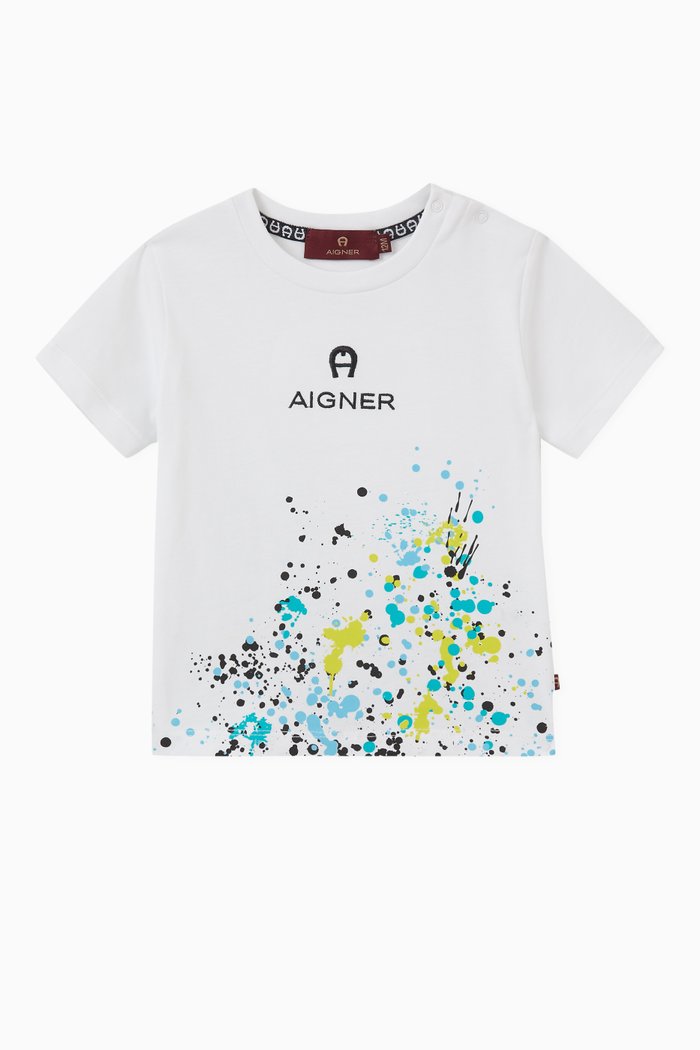 

Logo Print T-shirt in Cotton, White