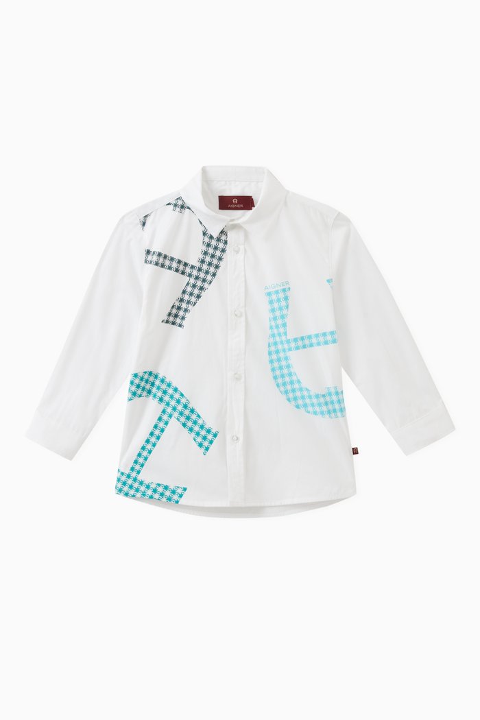 

Logo Shirt in Cotton, White