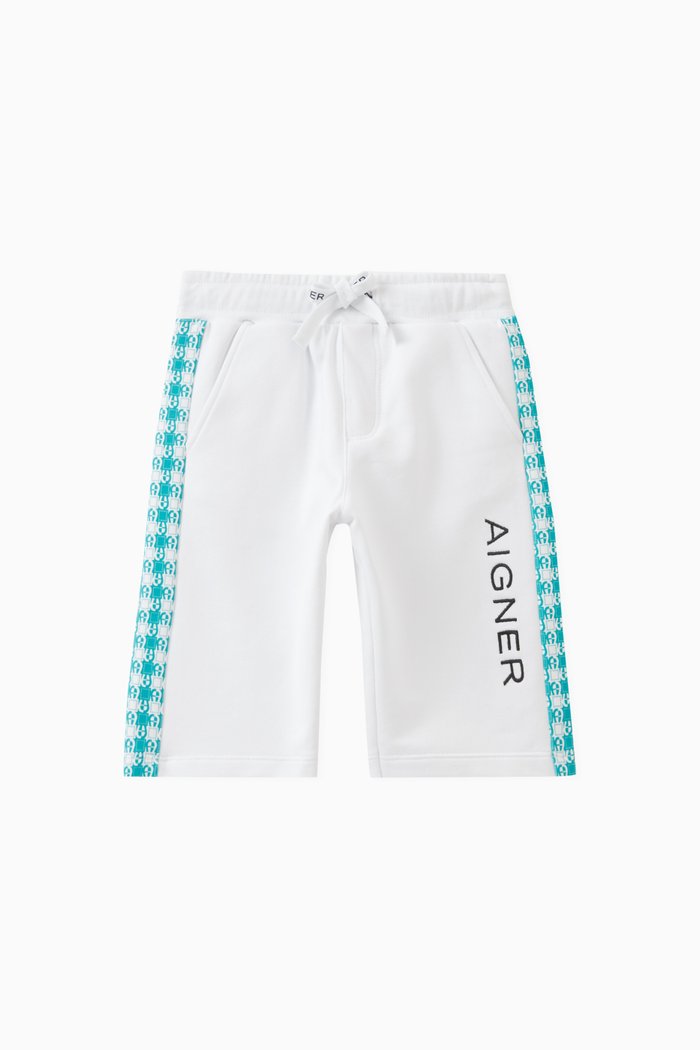 

Logo Bermuda Shorts in Cotton, White