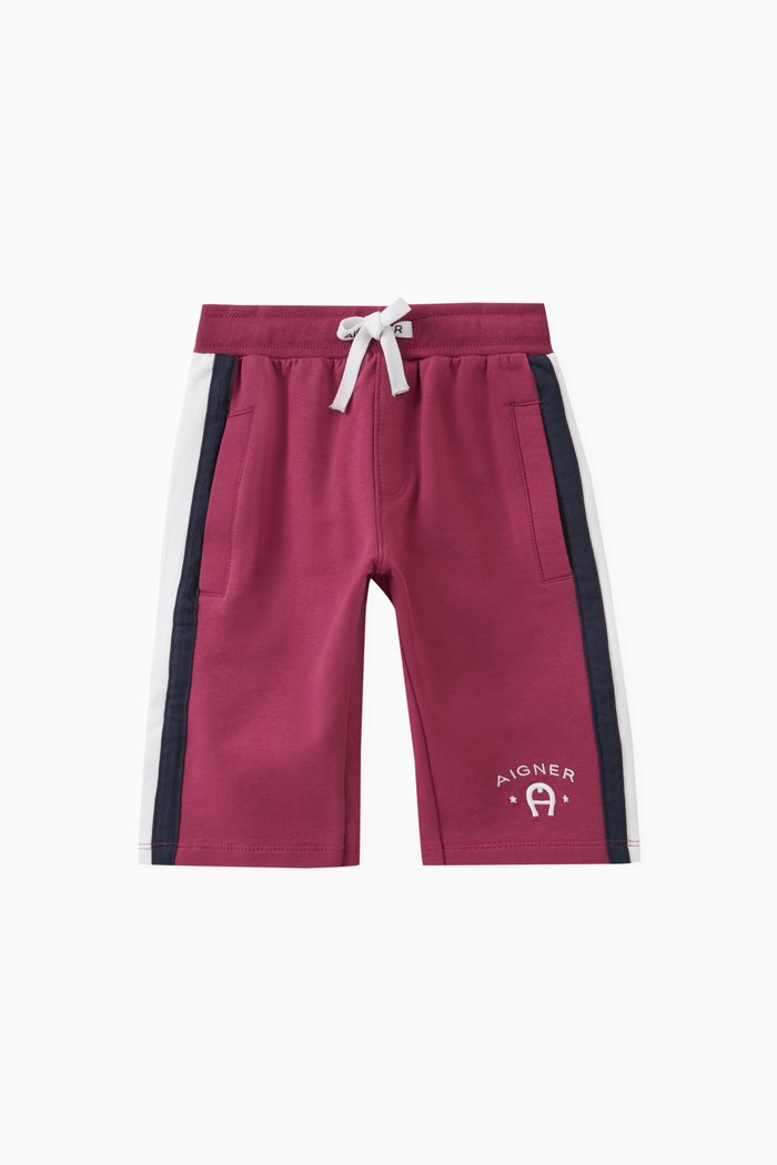

Logo Bermuda Shorts in Cotton, Red