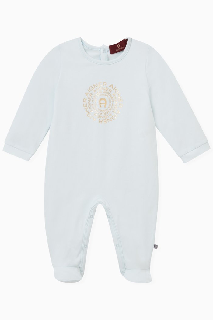 

Logo Overall in Stretch Cotton, Blue