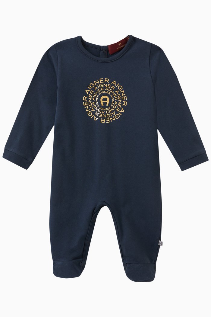 

Logo Overall in Stretch Cotton, Blue