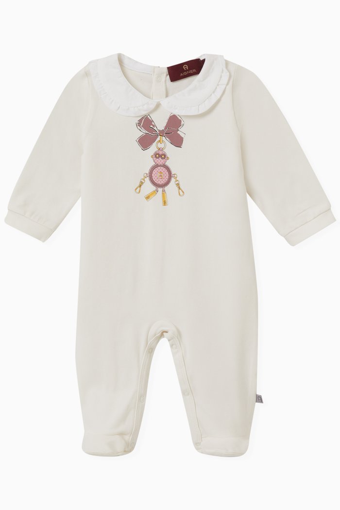 

Graphic Logo Overall in Stretch Cotton, Neutral