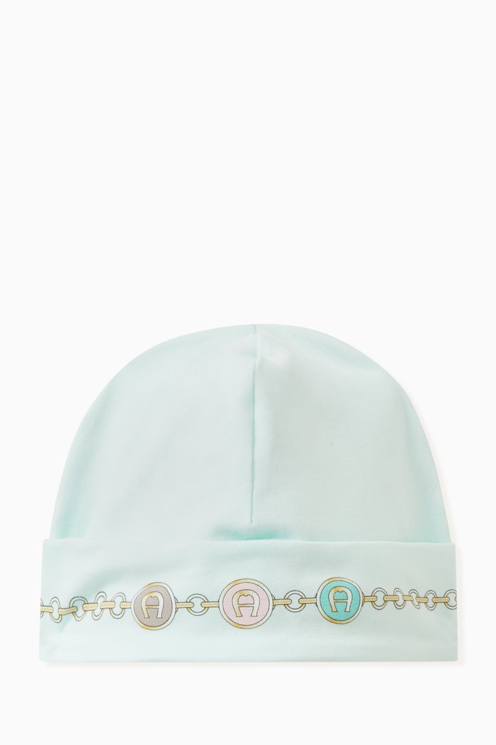 

Logo Cap in Cotton, Blue
