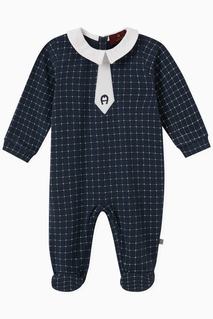 

Monogram Overall in Stretch Cotton, Blue